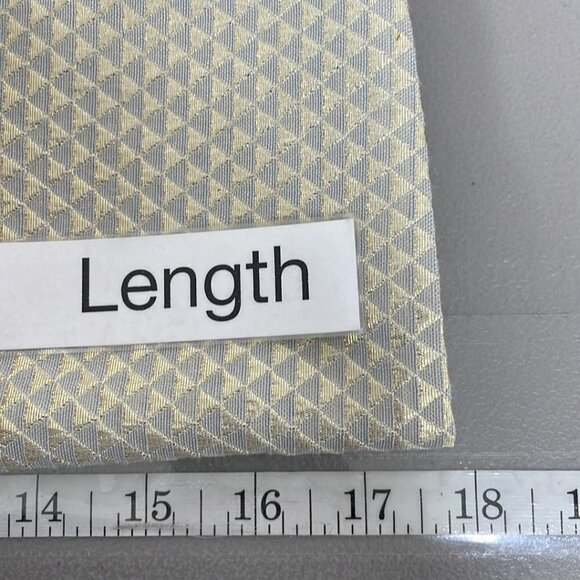 Anthropologie Ganni Mini Skirt Programme Triangle Pockets Gray Gold Medium M - Picture 14 of 14